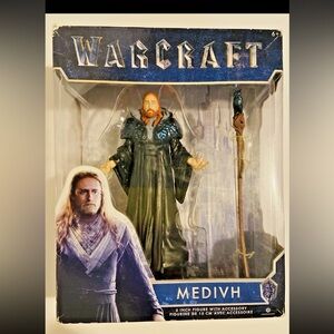 Warcraft Movie Medivh 6” Action Figure Jakks Pacific Wizard w/ Staff New